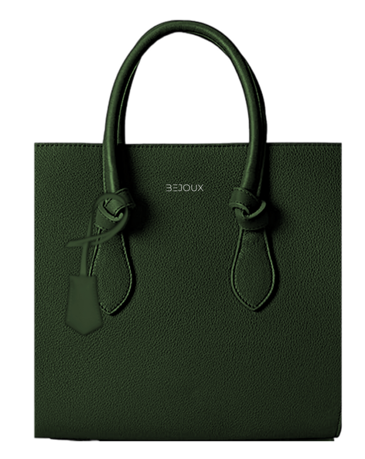V Knot Laptop Bag - Emerald Green